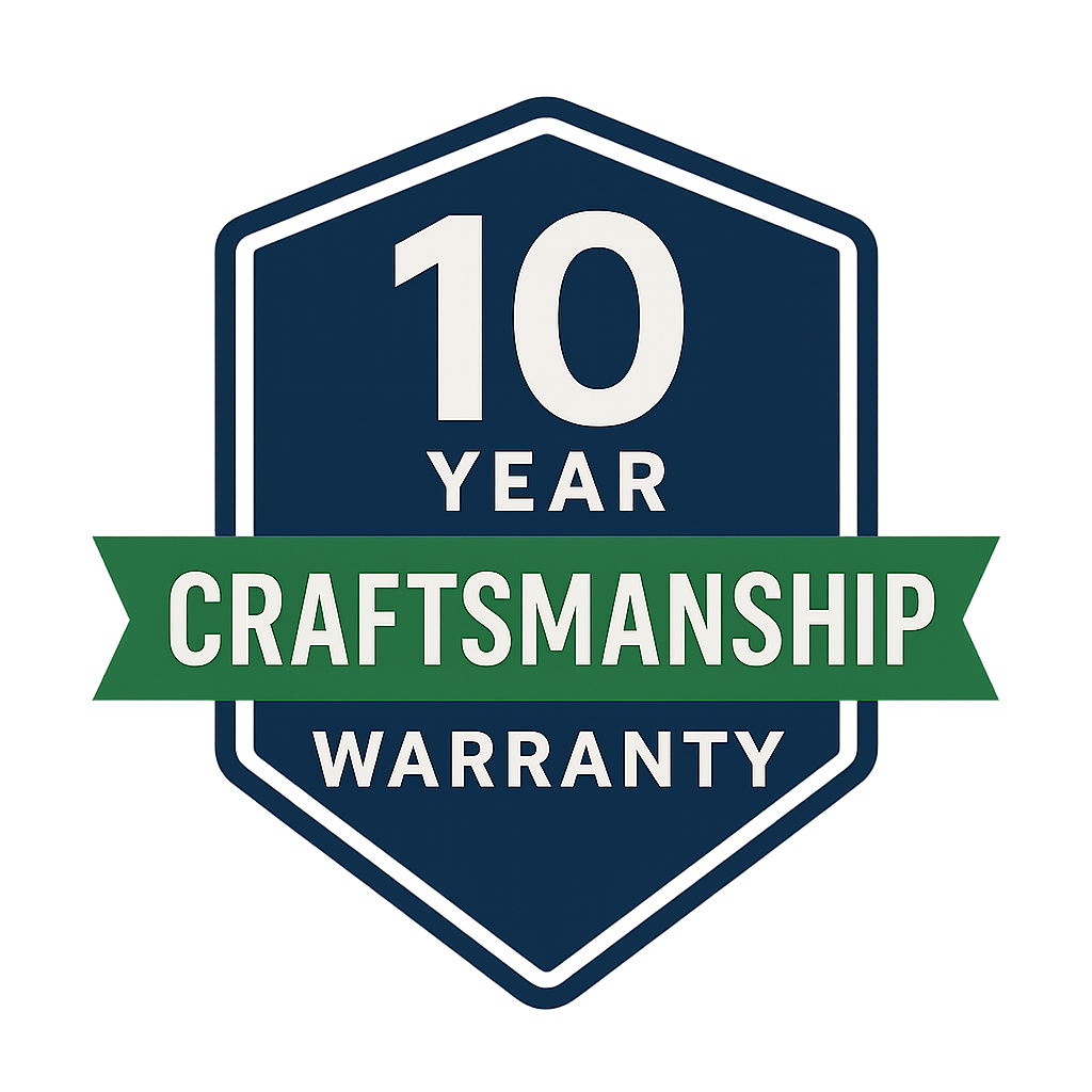 10-Year Craftsmanship Warranty Badge