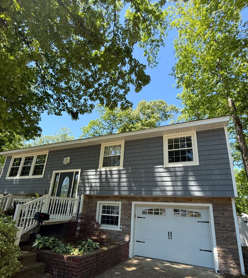 Professional roof replacement project completed