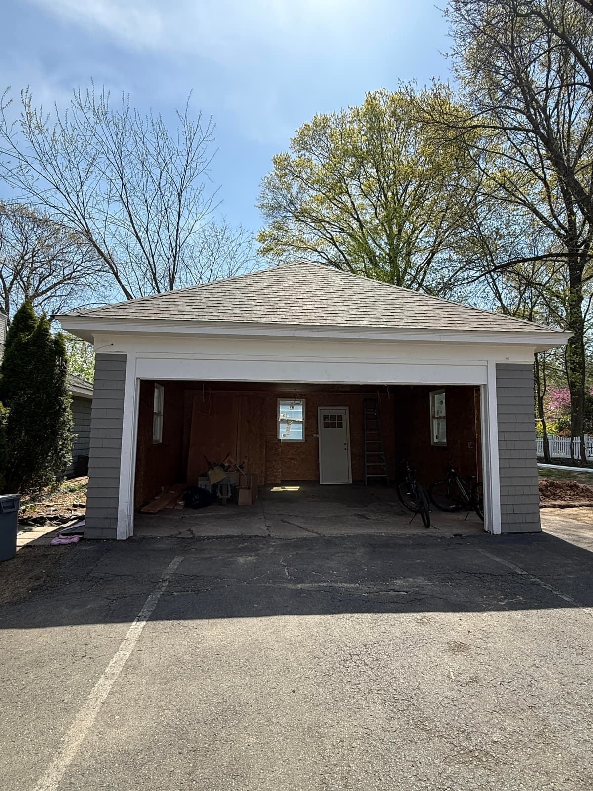 Limestone accent wall