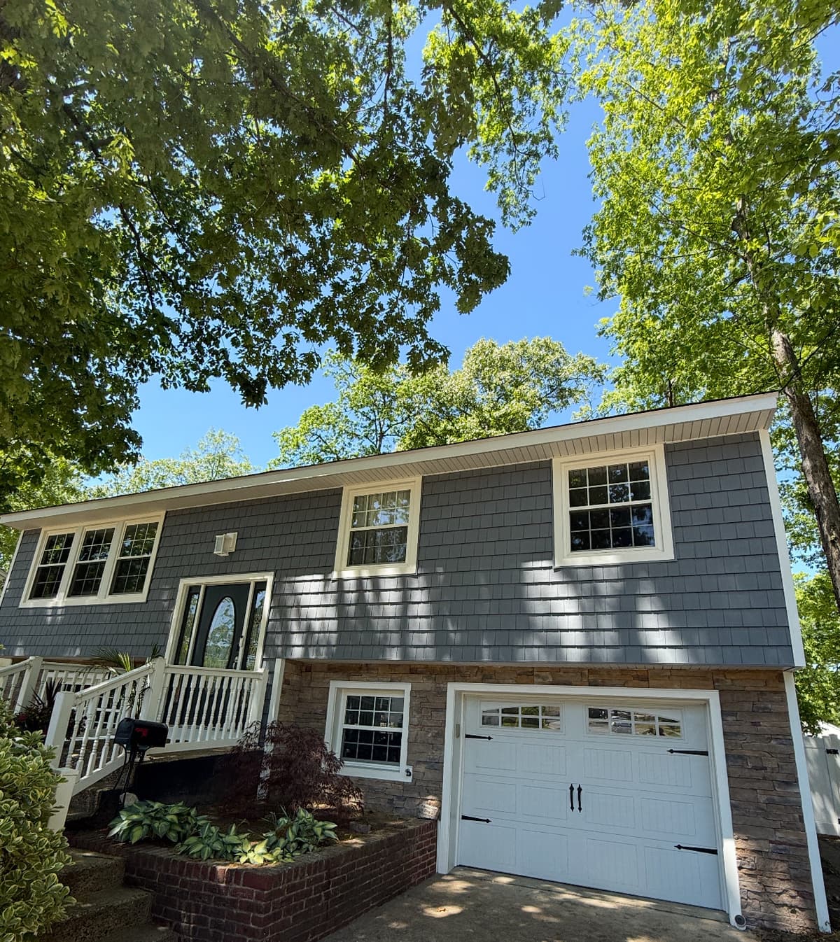 Completed storm damage repair