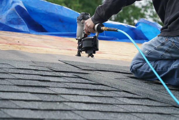Roofing in progress